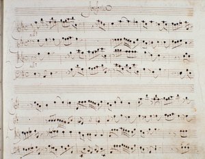 Page de partition musicale de l