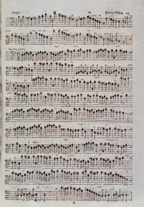Page de partition pour le violon dans Sinfonia da chiesa e due violini par Francesco Manfredini