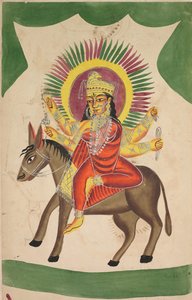 Sheetaladevi : La déesse de la variole (recto) - Unknown artist