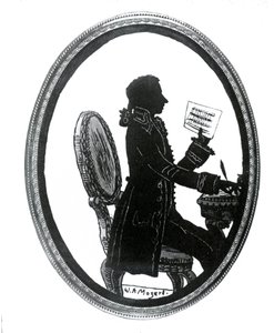 Silhouette du compositeur Wolfgang Amadeus Mozart (1756 - 1791). - Unknown artist