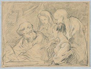 Esquisse pour une peinture de la Présentation de la Vierge