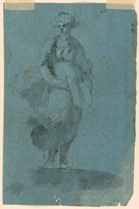Esquisses A) Sibylle (?); B) Saint Jean prêchant