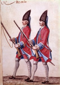 Soldats du Régiment du Mexique, détail d