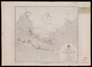Amérique du Sud, côte du Chili - Baie de Valparaiso par les officiers du HMS 