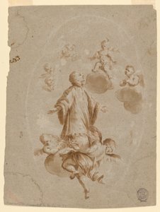 Saint Louis de Gonzague Reçu au Ciel par l