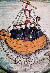 Saint Brendan sur une baleine - Unknown artist