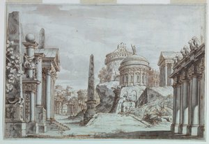 Décor de scène, un forum - Unknown artist
