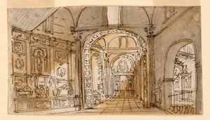 Décor de scène, intérieur d