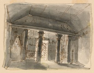Décor de scène, intérieur de la chapelle - Unknown artist