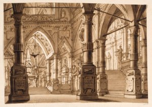 Décor de scène, intérieur d