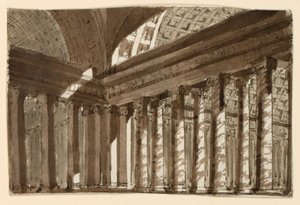 Décor de scène, intérieur de salle - Unknown artist