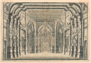 Décor de scène : Intérieur des salles du palais - Unknown artist