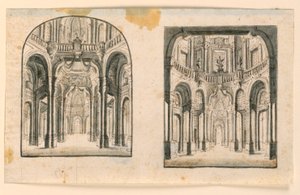 Décor de Scène : Intérieur des Salles du Palais