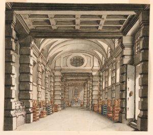 Décor de scène, intérieur de la maison au trésor - Unknown artist