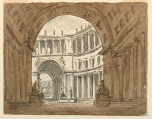 Design de scène, cour du palais - Unknown artist