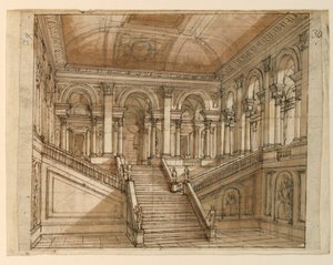 Décor de scène, intérieur du palais - Unknown artist