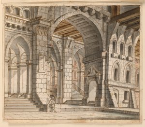 Décor de scène, intérieur du palais - Unknown artist