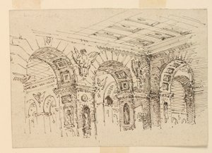 Décor de scène, intérieur du palais - Unknown artist