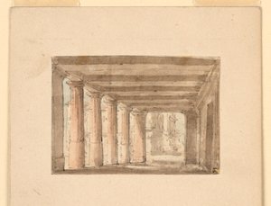 Décor de scène, Portique - Unknown artist