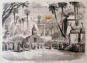 Décor de scène pour le deuxième acte de Semiramide, opéra de Gioacchino Rossini - Unknown artist