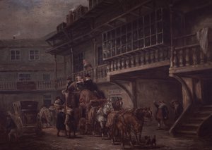 Auberge de la diligence - Unknown artist