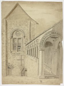 Escalier...Green Court, Canterbury - Unknown artist