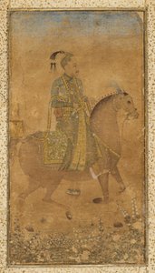 Sultan Abdullah Qutb Shah (1614-74) à cheval - Unknown artist