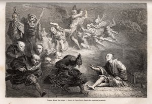 Tengu ou démon des rêves, dieu mineur du folklore japonais - Unknown artist
