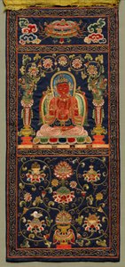 Thangka avec le septième bodhisattva