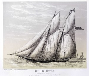 Le yacht américain Henrietta - dans "The Centaur" - Unknown artist