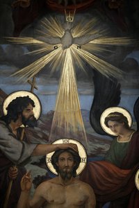 Le baptême du Christ (détail)