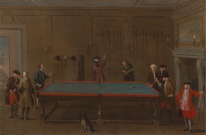 La salle de billard - Unknown artist