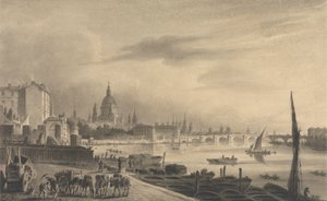 La Ville de Londres depuis Somerset House - Unknown artist