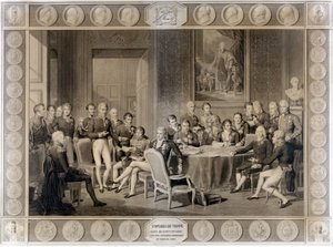 Le Congrès de Vienne. Le Congrès de Vienne en 1815. Alexandre Ier, Tsar ; H.R. Stewart, Castlereagh ; François Ier, Empereur d