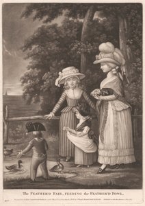 La foire aux plumes, nourrissant les volailles plumées - Unknown artist