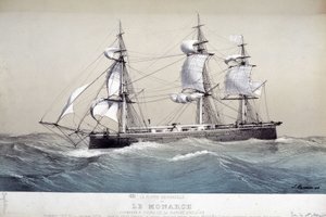 Le Monarch, flotte anglaise, vers 1850