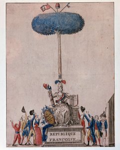 Le Peuple est Souverain - Allégorie de la République française et Arbre de la Liberté