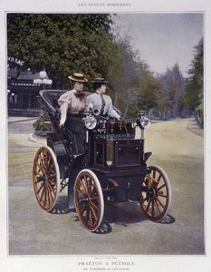Le Phaéton au pétrole, type 1896 - dans "Modern Sports" - Unknown artist