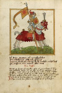 La planète Mars comme un chevalier en armure - Unknown artist