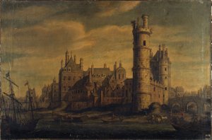 La Tour et la Porte de Nesle, Hôtel de Nevers, vers 1650 - Unknown artist