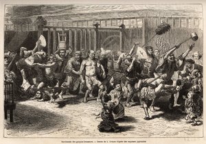 La bacchanale des brasseurs à Edo (Tokyo) - Unknown artist
