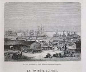 Les rives du Mississippi - dans « Le tour du monde », 2e semestre 1876