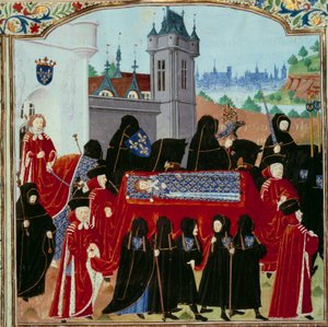 Le corps du défunt roi Charles VI est emporté - Unknown artist