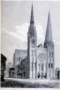 La cathédrale de Chartres - gravure