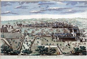 La ville et le port de Marseille au 18e siècle - B.N. - Unknown artist