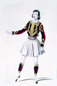 Le danseur et chorégraphe Marius Petipa (1818-1910) dans « Les Droits du Seigneur » - Unknown artist