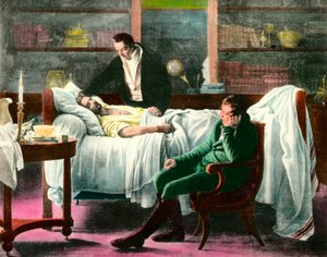 La mort de François Xavier Bichat (1771-1802), médecin français. Illustration du XIXe siècle. Collection privée - Unknown artist