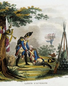 La mort de Théophile Malo Corret de La Tour (ou Latour) d