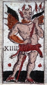 Le diable. Jeu de tarot du 18e siècle. Milan - Unknown artist