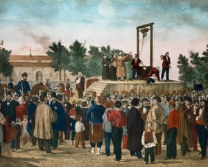 Exécution de Felice Orsini et Pieri le 13 mars 1858 pour l